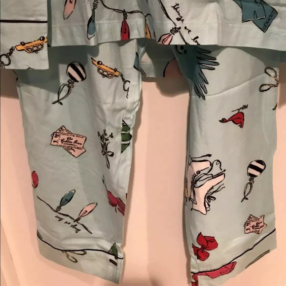 kate spade Dream A Little Dream Pajama Set Aqua - Picture 8 of 9